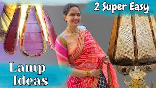 Make Super Easy Jute Lamp / Hanging Lamp With Cardboard  / Asthetic Lamp Ideas 