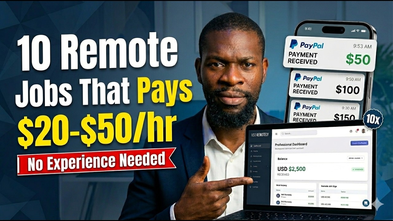 10 Work from Home Remote Jobs That Pays $20-$50/hr | No Experience ...