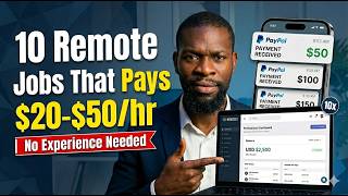 10 Work from Home Remote Jobs That Pays $20-$50/hr | No Experience Needed