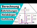 Heizkörper und Rohrleitungen berechnen und verlegen - schnell und einfach erklärt