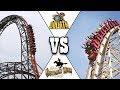 Outlaw run vs goliath roller coaster battle which one is better