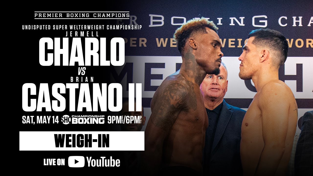 OFFICIAL WEIGH-IN Jermell Charlo vs Brian Castano 2 #CharloCastano2