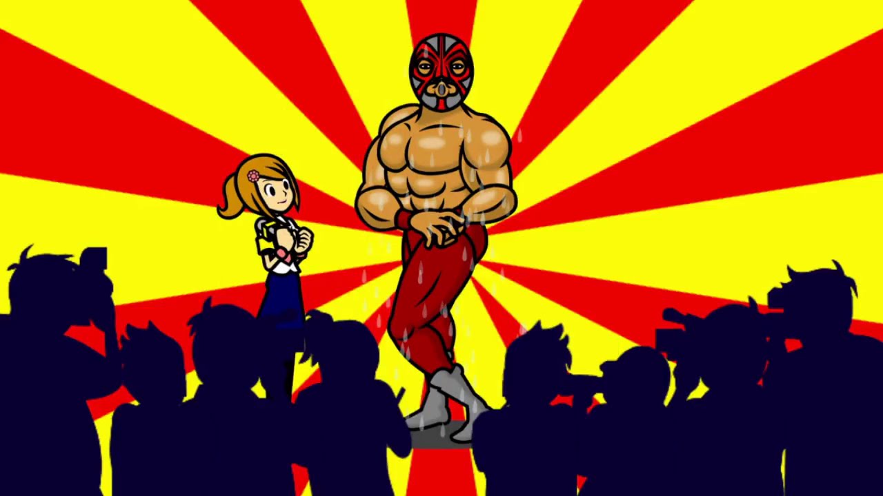 rhythm heaven wrestler interview flash