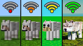 minecraft wolf with different Wi-Fi