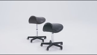 Master Massage Ergonomic Swivel Saddle Stool, Posture Chair with a Durable Pneumatic Hydraulic Lift