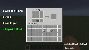How To Craft Minecraft 1.3 New Items ( tripwire )