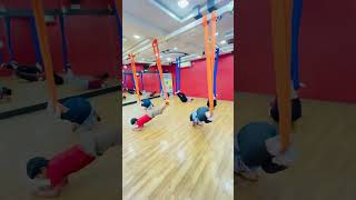 Aerial yoga class and TTC centre Raipur Chhattisgarh India !! #aerialyoga #ttc #raipur #shorts