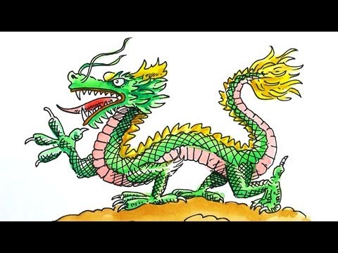 How To Draw A Chinese Dragon For Chinese New Year Youtube