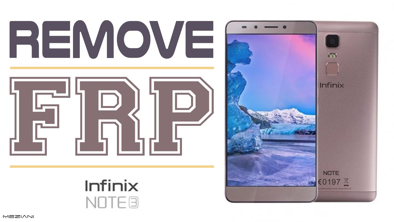 Bypass Google Account Infinix Note 3 Pro