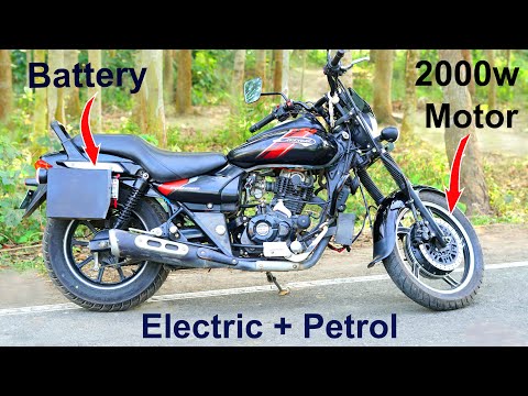 DIY Petrol and Electric Hybrid Bike at Home