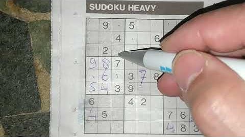 Solve this Hard / Heavy Sudoku puzzle in no time (with a PDF file) 04-05-2019 part 2 of 2