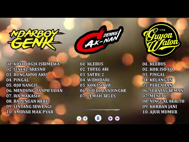 Kumpulan Lagu Ndarboy Genk , Deny Caknan , Guyon Waton || Full Album Lagu Jawa Terpopuler class=