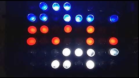 Cellular Automata 1D on 8X6 LED panel Arduino(Atmega328)