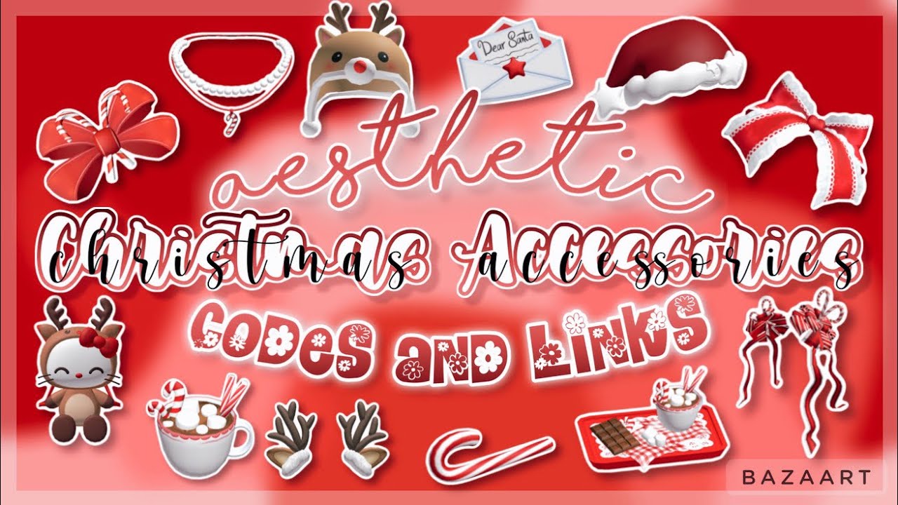 Aesthetic Christmas Accessories Roblox Codes and Links Berry Avenue, Bloxburg, Brookhaven