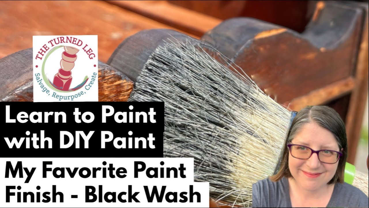 Learn to Paint with DIY Paint - My Favorite Paint Finish - Black Wash