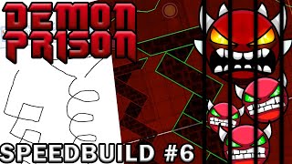 Demon Prison SPEEDBUILD #6 - Struggle with Spirals | Geometry Dash