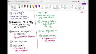 Pre Calc CP - Unit 7   Day 1   Log Equations
