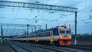 Kyiv City Express электропоезд ЭР9М-544 на обкатке после капремонта | EMU train ER9M in Darnisya