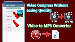 Video Compressor Without losing Quality |Video ko mp3 me convert kaise kare |Video to mp3 converter screenshot 5
