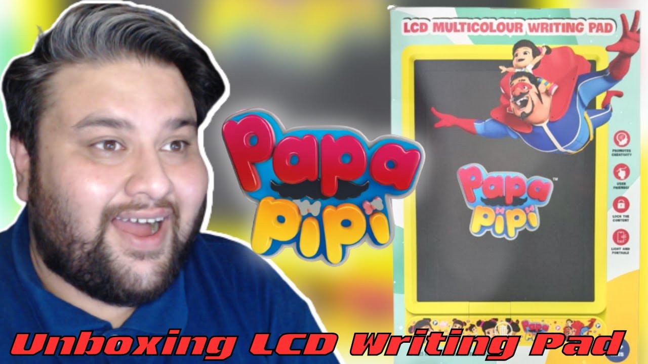 unboxing-lcd-writing-pad-papa-pipi-youtube