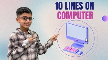 10 Lines on Computer in English | Essay On Computer in English | Easy Essay on Computer for kids |
