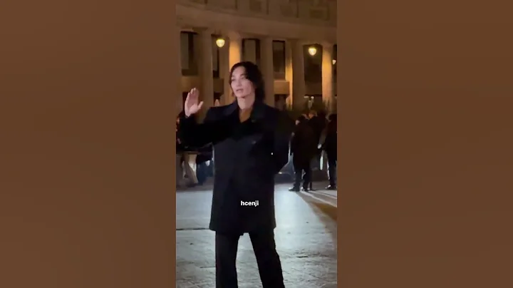 JEONGHAN at the Saint Laurent Paris Fashion Week