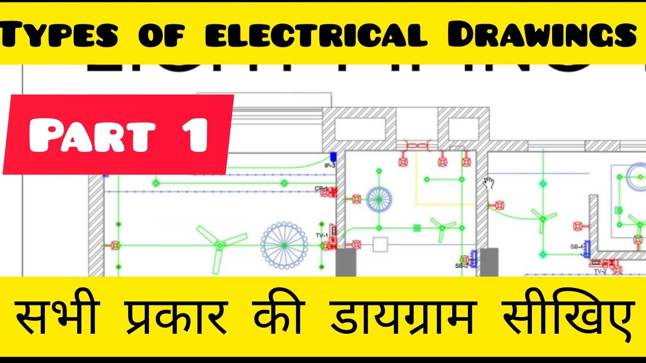 House Wiring Drawing Study | Part 1 | Types of electrical drawing | Electrical Wiring Diagram ...