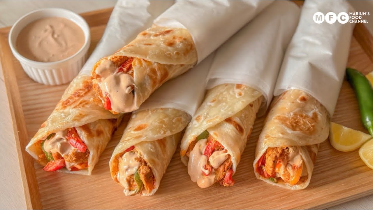 Рецепт ролла «Парата» с курицей фахитас | Уличный стиль