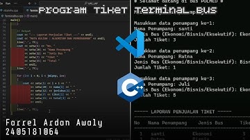 Program Tiket Terminal Bus - UAS Logika dan Algoritma Pemrograman Farrel Ardan Awaly 2405181064