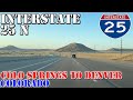I-25 North - Downtown Colorado Springs to Downtown Denver - 4K Highway Drive