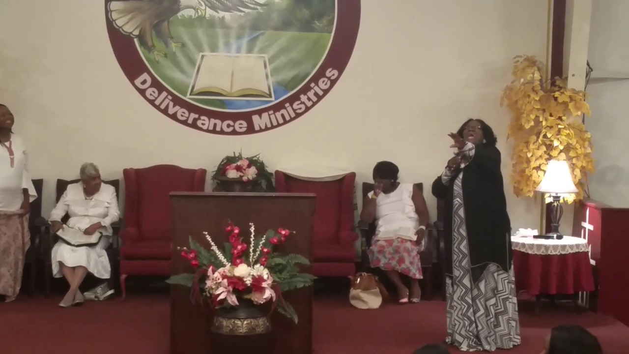 Pastor Duranice Pace of the Legandary Pace Sisters ministering at