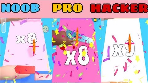 NOOB vs PRO vs HACKER in Nail Cut ! - All Levels Gameplay, New Game (Android, iOS)