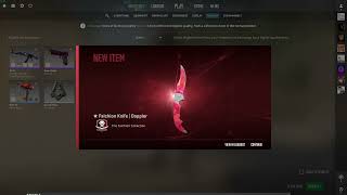 Blood Ruby Falchion Knife Tradeup!