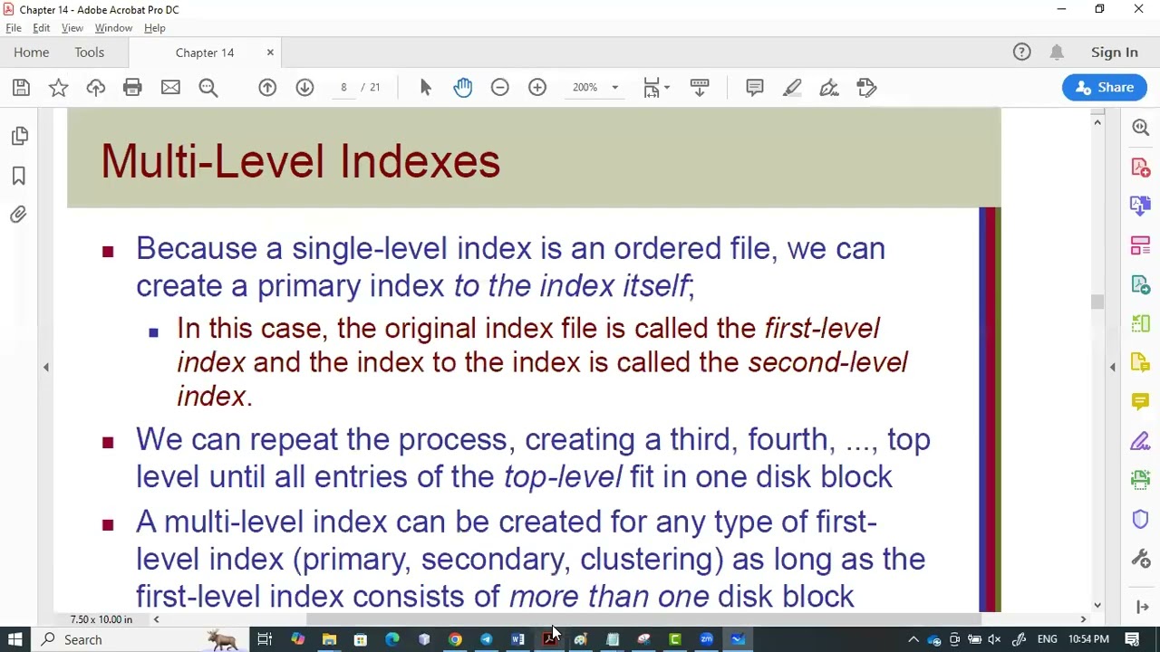 4/4 - DB 2 - Indexing Structures for Files - Multi Level Indexes