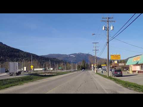 Sicamous BC Canada - Driving Around Town & Houses