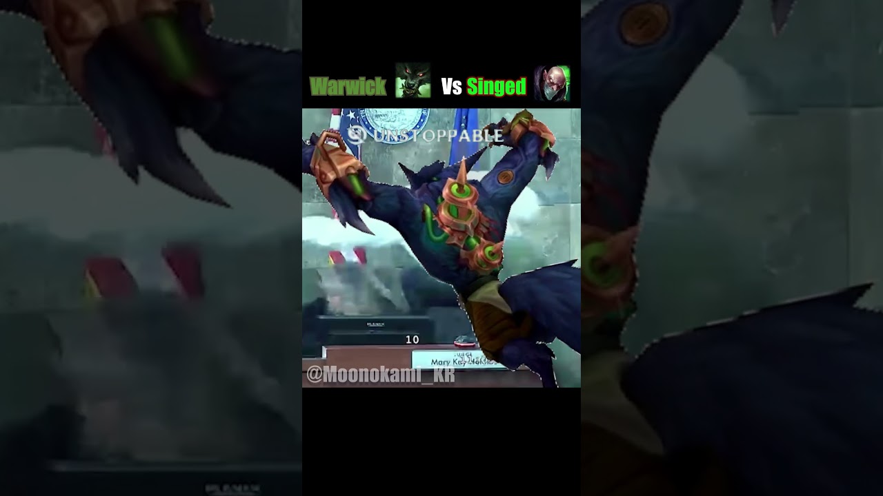 Warwick 🐺 Vs Singed ☣ IRL - Legend of legends 