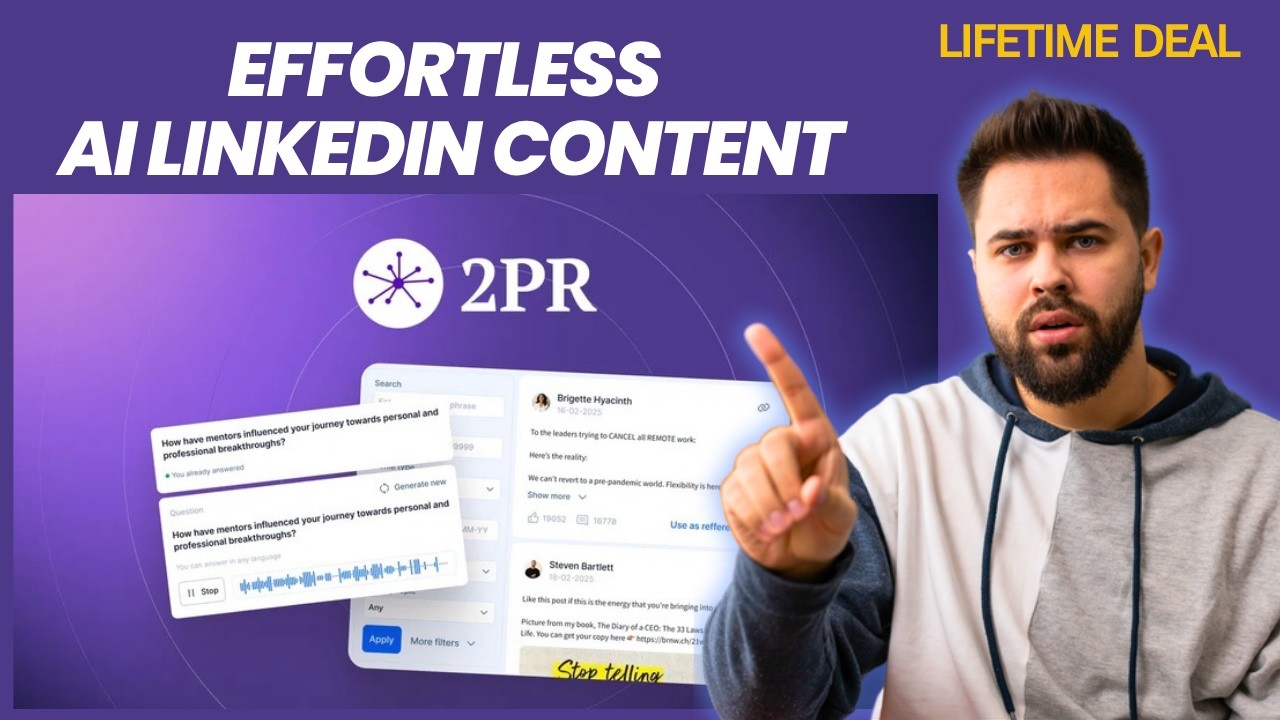 2PR Lifetime Deal I Write Viral LinkedIn Posts with AI