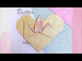 【折り紙】折り紙 ハートの鶴 #Origami How to make Heart Crane#handmad#テーブル飾り#origam