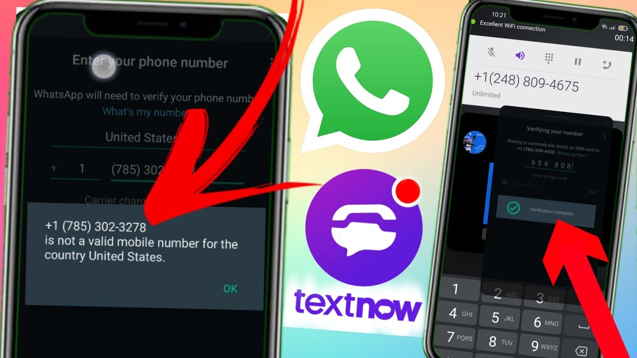 Verify WhatsApp With Free Virtual Number In TextNow How To Create