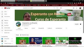 ¿Querés aprender Esperanto? visita al canal en youtube: Esperanto con Ricardo