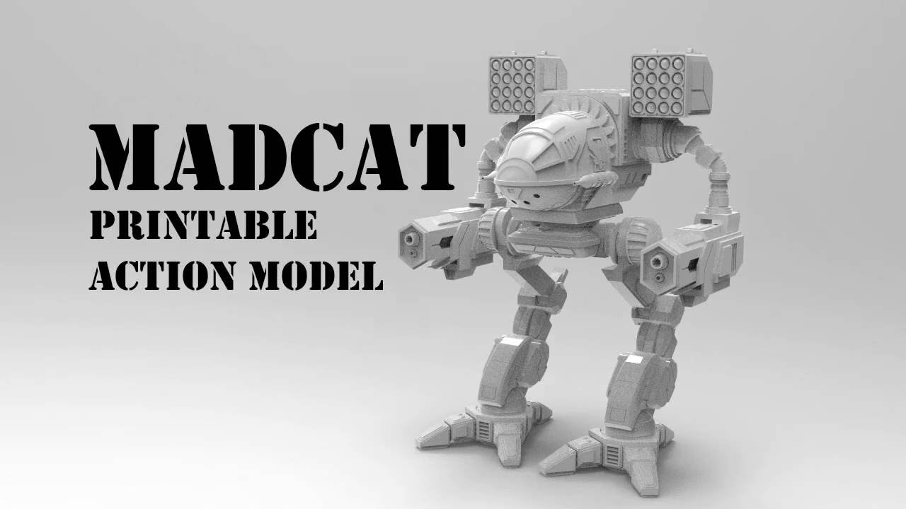 MechWarrior MADCAT Action Model YouTube