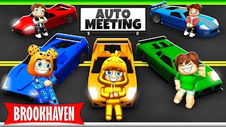 Ik ORGANISEER Een AUTO MEETING In Brookhaven! (Roblox)