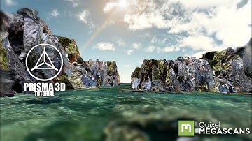 Realistics Mountain River Landscape Tutorial - Prisma 3D