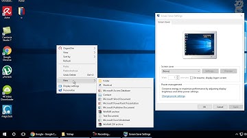 How to create shortcut to the Screen Saver Settings in Windows 10