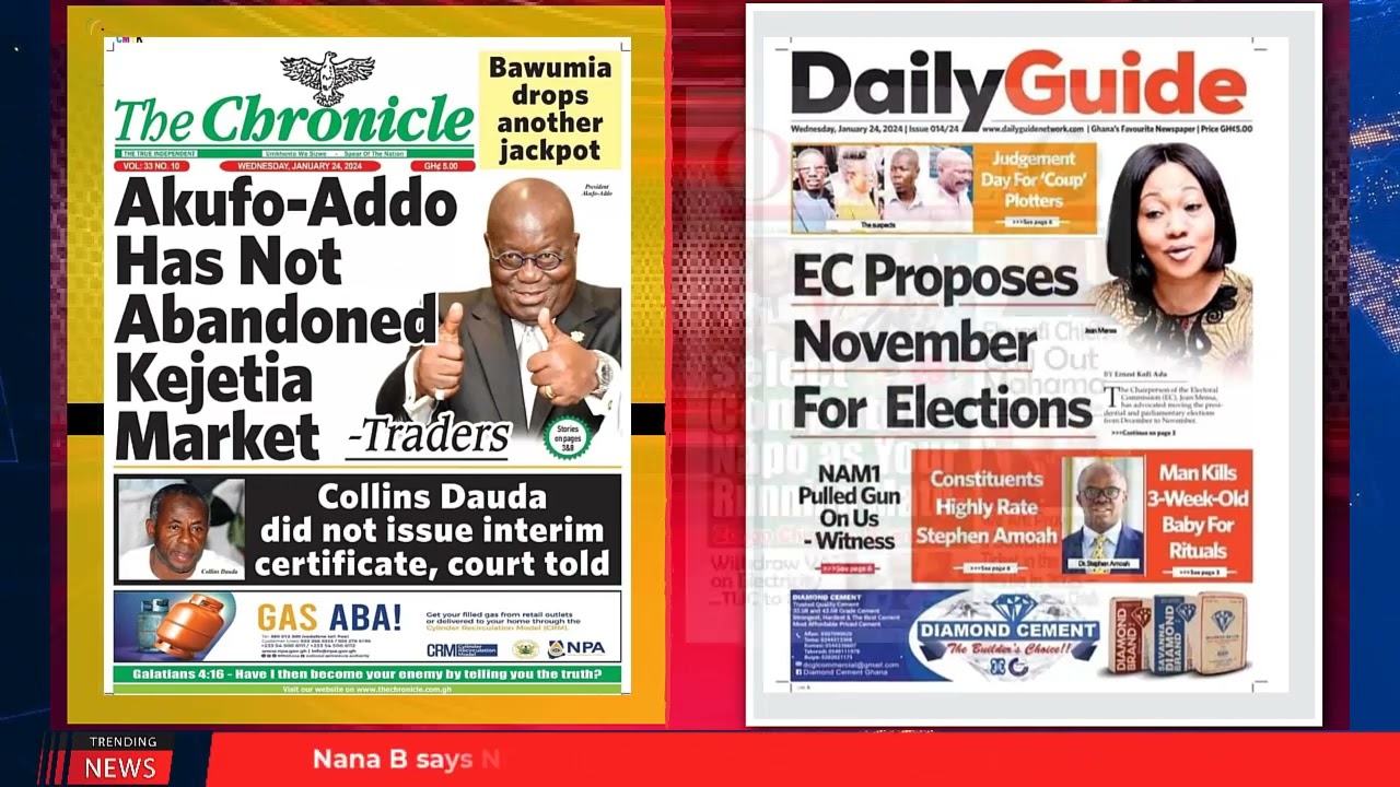 Ghana Newspaper Headlines GhanaTalksRadio Com Jan 24th 2024 IMF Maxresdefault