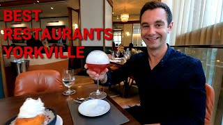Exploring & Eating in Toronto's Luxurious Yorkville Neighbourhood! Where to Eat & Best Restaurants!!
