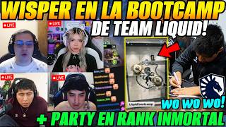 😲WISPER en la BOOTCAMP de TEAM LIQUID😲Matthew, Macarius, Bali, Sacred, Norka Party en Inmortal