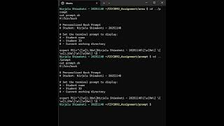 operating system assignment (linux)