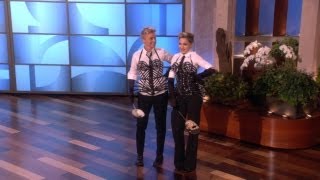 Exclusive! Madonna and Ellen Strike a Pose