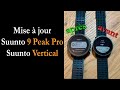 Mise  jour suunto vertical  suunto 9 peak pro comme la race 